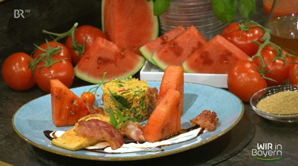 Rezept Andreas Geitl - Saibling mit Melone und Tomaten-Couscous